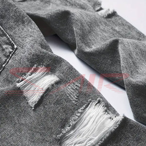 New High Quality Winter Waterproof Knitted Canvas Denim <b>Jacket</b> OEM Designs Men's Wholesale Custom Washed Blue - Product Image 5