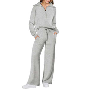 2 Piece <b>Outfits</b> Sweatsuit Oversized Sweatshirt Sweatpants Tracksuit For <b>Women</b> Lounge Matching Set 2025 Fall Trendy Tracksuits - Product Image 6