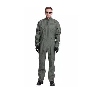 Custom Mechanic Coverall Fr Fire Resistant Clothing 1 Piece Flight Suit Flame Retardants Welder <b>Work</b> Safety Jumpsuit - Product Image 1