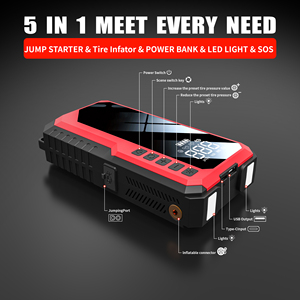 Bơm hơi ô tô không dây 2500mAh bán buôn nhà máy, tích hợp chức năng khởi động bình khẩn cấp 2 trong 1 kèm hộp đựng - Product Image 3