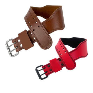 Cinturón de piel de vaca unisex para gimnasio, cinturón de fitness con color personalizable y logotipo, entrenamiento para levantamiento de pesas, soporte de espalda y Culturismo - Product Image 2