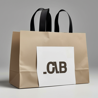 Sacs en papier d'emballage artisanal de luxe à la mode en gros sac en papier imprimé de logo personnalisé cadeau d'achat de vêtement bijoux vin