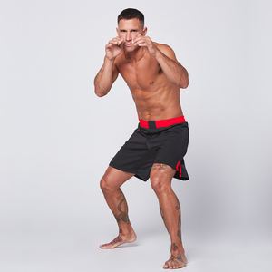 Shorts de lutte pour hommes, unis, sans logo, personnalisables, vente en gros, taille élastique, écologiques, vêtements d'entraînement pour les arts martiaux - Product Image 3