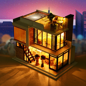 Florencia-casa de muñecas en miniatura, muebles de fábrica, juguetes, regalos - Product Image 2