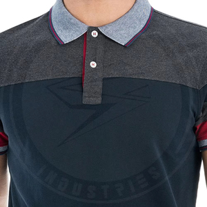 เสื้อโปโลสำหรับผู้ชาย, เสื้อโปโล100% กอล์ฟผ้าโพลีเอสเตอร์แห้งเร็วแขนสั้นสีทึบพิมพ์ลาย3D ยุทธวิธีเสื้อเปล่า - Product Image 3