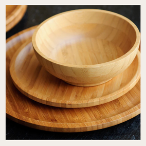 Bol en bambou éco-chic pour salle à manger moderne, idéal pour tous les plats, design fait à la main et respectueux de la terre, facile à nettoyer - Product Image 3