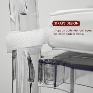 Fohfurniture 30 piezas blanco suave Chiavari evento boda silla cojines asiento almohadas para comodidad y estilo - Product Image 4