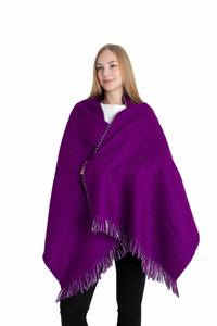 Elegant Women's Winter Wear Stylish Accessory Cozy Wool Breathable Hand Embroidered Solid Pattern Polyester <b>Wrap</b> <b>Shawl</b> - Product Image 6