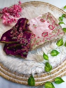 Meilleure Qualité Saree Amour À La Mode Dernière Collection Doux Soie Saree & Blouse Broderie Travail Séquence Bordure Femme Mode - Product Image 5