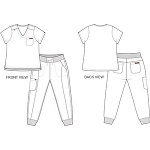 Customized Unisex Spandex Hospital <b>Scrub</b> Uniform Set Medical Staff <b>Scrub</b> <b>Top</b> and Pants for Professional Medical Use - Product Image 6