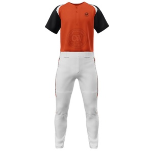 Nueva Llegada de Ropa Deportiva, Uniforme de Béisbol Transpirable Estampado en Tela 100% Poliéster, Mejor Precio - Product Image 1