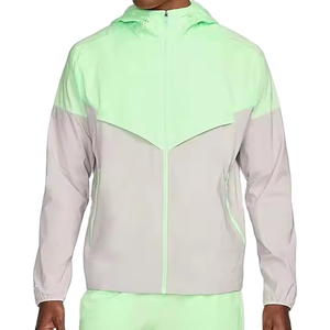 Veste d'extérieur 100% polyester, randonnée, imperméable, veste de pluie pour homme, coupe-vent personnalisé, veste de pluie légère et imperméable à capuche - Product Image 1