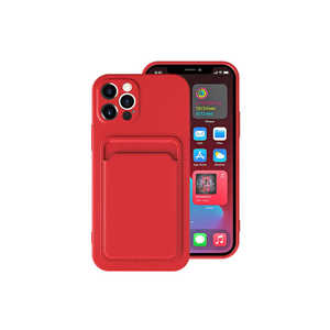 Coque en silicone Netzy SAFA Ofix pour iPhone 12 Pro Rouge Housse de protection pour téléphone portable Compatible avec iPhone 7 Plus XS et 11 Pro - Product Image 1