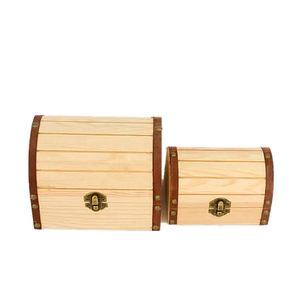 Arcón <span class=keywords><strong>Vintage</strong></span> <span class=keywords><strong>de</strong></span> <span class=keywords><strong>madera</strong></span> con remaches <span class=keywords><strong>de</strong></span> cuero, caja con cúpula <span class=keywords><strong>de</strong></span> <span class=keywords><strong>madera</strong></span> personalizada, tapas vapeadas, Cofre del Tesoro del pirata - Product Image 2