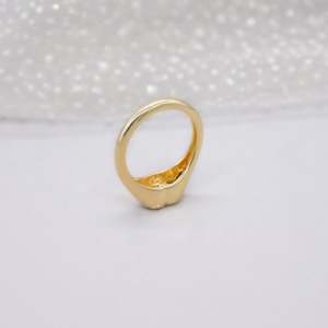 IGI Certified Solid Yellow Gold Bezel Heart <b>Diamond</b> <b>Ring</b> - Product Image 5
