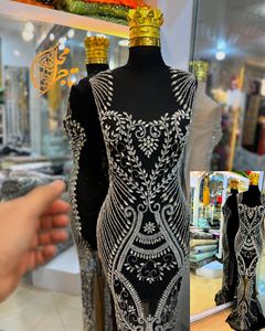 Tela de Alta Calidad con Cuentas de Circonio, Tejido de Malla, 100% Poliéster, Hecho a Mano, de Lujo, al Mejor Precio, Exportación Directa, Proveedor de la India - Product Image 2