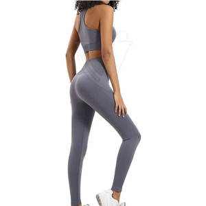 Push Up sin costuras para mujer, ropa de Fitness, conjunto de Yoga para mujer adulta, ropa de gimnasio, mallas de Yoga, Sujetador deportivo acolchado - Product Image 6