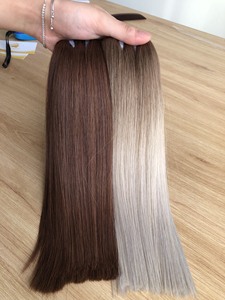 Venta al por mayor de fábrica Vietnam Cabello humano virgen 100% de 8-32 pulgadas, atado a mano, doble trama a máquina, cierre de encaje HD, súper fino, decoloración - Product Image 6