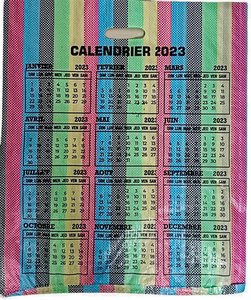 Nueva bolsa de compras tejida de PP con corte en D multicolor para calandra de plástico de marca con manejo de superficie de impresión flexográfica - Product Image 2