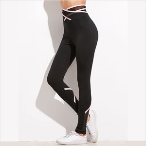 Sublimation personnalisée Taille XL Leggings Durable Respirant Spandex Pantalon avec Ceinture Décoration Style Solide pour Gym Yoga Casual Wear - Product Image 2