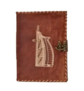 Quaderno personalizzato taglio lavoro taccuino personalizzato taglio lavoro disegni fatti a mano nuovo diario in pelle araba Burj Al e taccuino in pelle