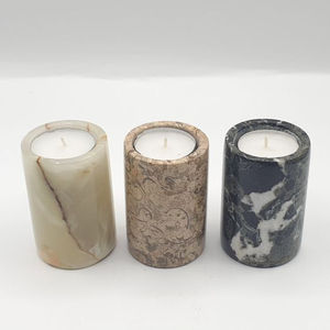 Bougeoir en marbre gris pour la maison, les fournisseurs de restaurants d'hôtels et de bougeoirs à bon prix - Product Image 4