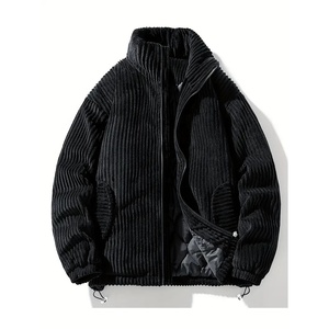 Chaqueta de Plumón con Capucha de Nuevo Diseño, Talla Grande, Gruesa, de Invierno, Chaquetas Acolchadas de Alta Calidad, Abrigos Negros para Hombre - Product Image 1