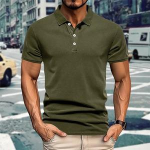Directo de fábrica personalizado para hombre para Polo Camiseta 100% algodón transpirable de talla grande patrón sólido personalizado diseño liso de alta calidad - Product Image 3