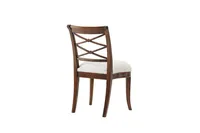 Chaise d'appoint, structure en bois sculpté à la main, dossier et assise rembourrés, chaise d'appoint pour bureau à domicile et salle d'étude