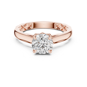 Anillo de Oro de 18k con Diamante Cultivado en Laboratorio de Corte Redondo, Hermoso y Versátil para Mujer, Certificado por IDGL, Regalo para Boda y Aniversario - Product Image 3