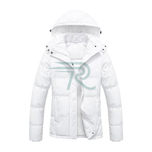 Razorts International Women Puffer Jacket Waterproof <b>Quilted</b> Full Sleeve Stand Collar Detachable Hood Autumn Coat - Product Image 1