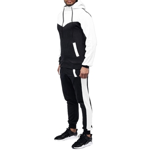 Survêtement pour Homme Rayures Latérales Décontractées Rayures Vente en Gros Haute Qualité 2 Pièces Simple Design Uni Impression Personnalisée Survêtement pour Homme - Product Image 6