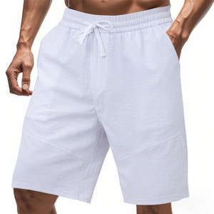 Pantalones Cortos Deportivos de Verano para Hombre, Estilo Americano, Holgados, Delgados, de Color Sólido, Cintura Elástica, Secado Rápido, Transpirables, de Punto - Product Image 4