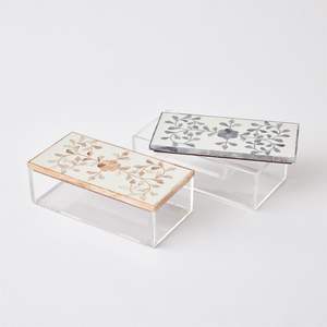 Boîte à chocolat en bois et acrylique de style arabe avec incrustation de nacre, spécial fête des mères, vaisselle pour le Ramadan, emballage cadeau pour l'Aïd - Product Image 5