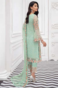Robe de soirée en mousseline de soie Salwar Kameez de haute qualité pour femmes pour adultes - Product Image 3