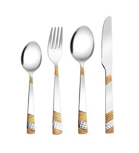 Juego de cubiertos de color plateado Cubiertos de metal nuevos Cubiertos para hotel y restaurante Cubiertos de metal Tenedor y cuchara Cubiertos - Product Image 2