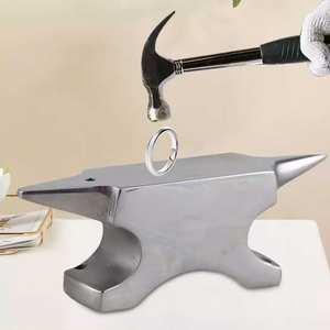 Banc à bijoux en acier inoxydable à double corne pour le martelage de fils, la formation de métaux, les outils d'artisanat de métal - Product Image 6