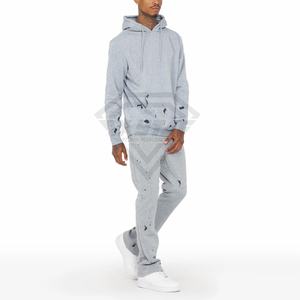 Puff Printed Flared Sweat Suits con todos los tamaños disponibles Nueva llegada Chándales Pantalón Acampanado y pulóver Conjunto de Sudadera con capucha - Product Image 5