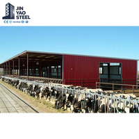 Structure en acier préfabriquée sur mesure pour bâtiments agricoles, conception de bâtiments pour bovins, chèvres, vaches, poulets, chevaux, fermes, écuries