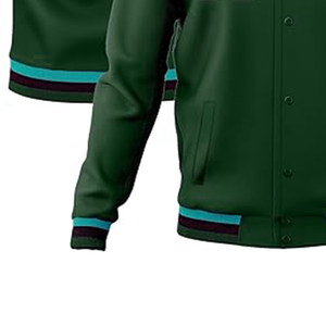 Chaquetas universitarias de último diseño para hombre, chaqueta transpirable con botones de retazos, chaquetas de béisbol con logotipo personalizado Letterman - Product Image 4