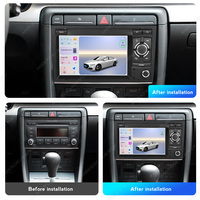 MEKEDE Autoradio Android le plus récent avec Car-play Auto 4 cœurs WiFi Lecteur audio musical 8227 2+32G GPS FM BT pour Audi A4