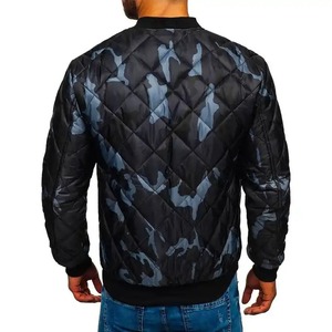 Chaqueta de bombardero de lona de estilo de moda personalizada para hombre, cálida, impermeable, cortavientos, con capucha, soporte, ropa de calle de invierno, chaquetas de lluvia - Product Image 4