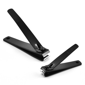 Ensemble de coupe-ongles en acier inoxydable tranchant coupe-ongles coupe-ongles noir coupe-ongles grand et petit - Product Image 1