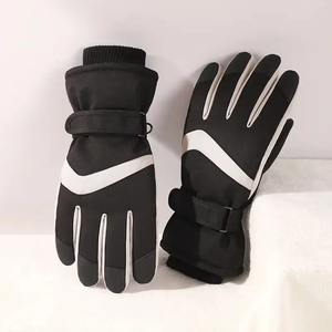 Gants de ski en cuir de haute qualité pour hommes Gants de neige d'hiver coupe-vent et imperméables Meilleur taux et plus chaud - Product Image 3