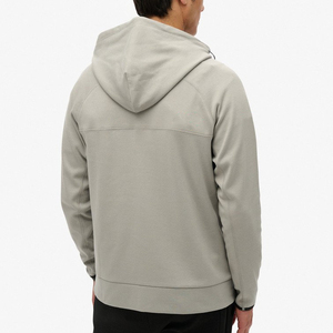Chaqueta con Capucha y Cremallera para Hombre, Forro Polar, Verde Sólido, Resistente al Viento, Corte Regular, para Otoño - Product Image 5