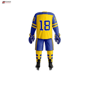 Maillot de hockey sur glace d'équipe sportive personnalisé de haute qualité ensemble d'uniformes de hockey sur glace pour hommes vente en gros de vêtements de hockey sur glace de haute qualité - Product Image 2