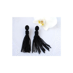 Best Buy 2024 Arrival Handmade Gold-Plated Seed Bead Geometric Pattern Strand Pearls Stud <b>Earrings</b> Customized Colors Fashion - Product Image 4