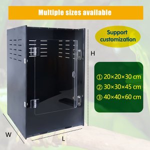 Enclos professionnel en PVC pour éleveurs, conception modulaire empilable, OEM ODM, enclos pour reptiles et insectes (gecko arboricole) - Product Image 3
