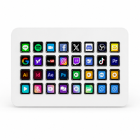 Clavier de jeu programmable Stream Deck XL Mini avec rétroéclairage RVB, 32 touches pour PC/ordinateur portable