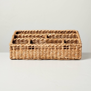 Panier porte-ustensiles fait main en jacinthe d'eau, porte-couverts, prix compétitif, conteneur à couverts - Product Image 2